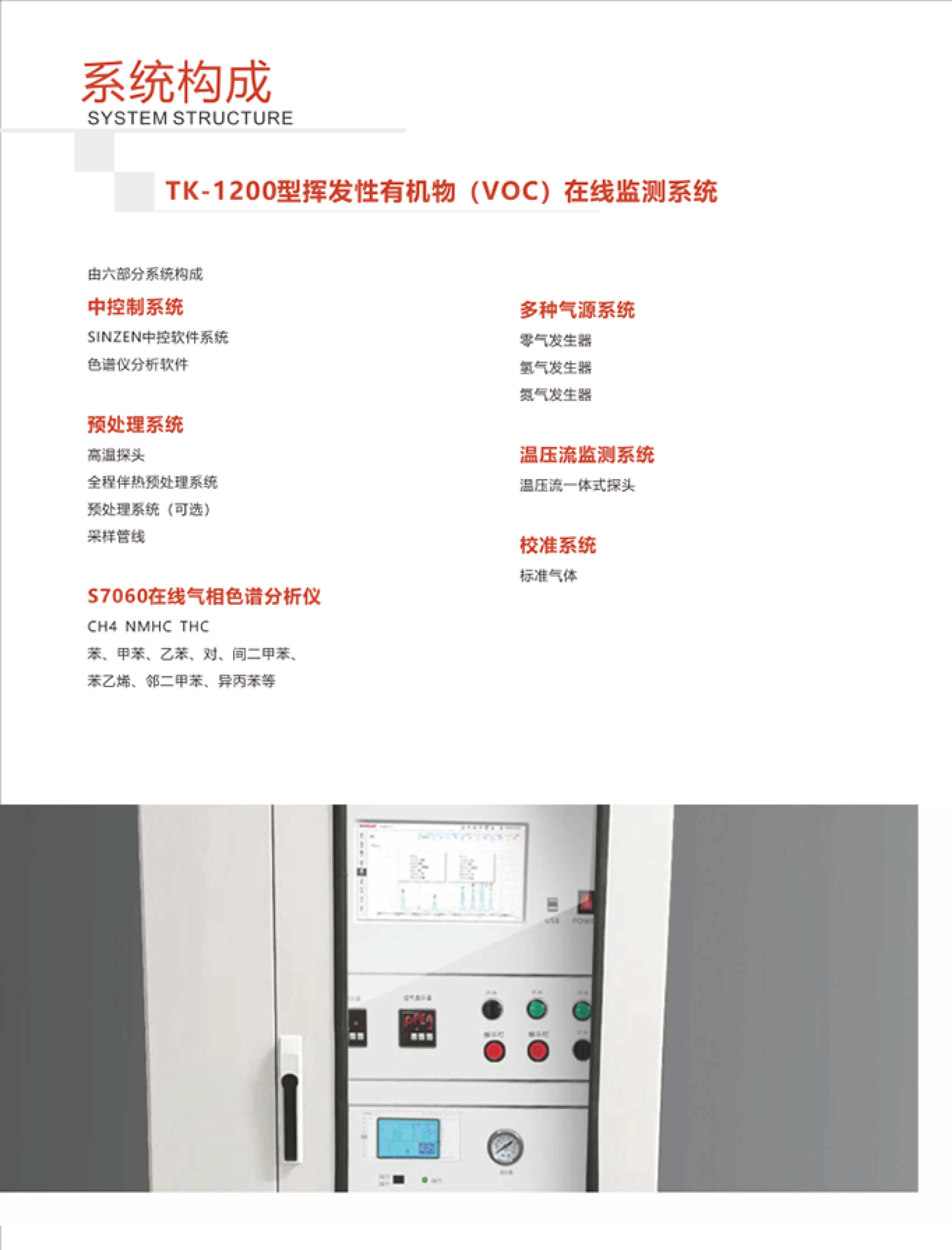 SINZEN揮發性有機物(VOCs)在線監測系統產品手冊